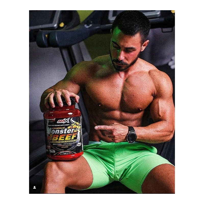 AMIX ANABOLIC MONSTER BEEF 90% 1000g BIAŁKO WOŁOWE HYDROLIZAT BANAN TRUSK AMIX ANABOLIC MONSTER BEEF 90% 1000g BIAŁKO WOŁOWE HYDROLIZAT BANAN TRUSK