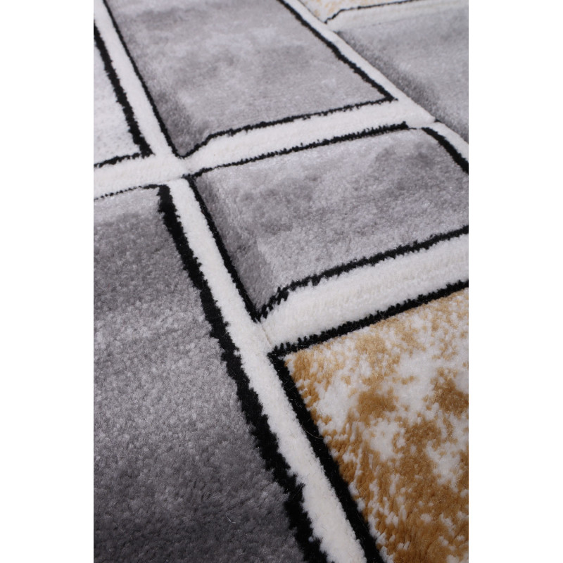 Dywan Cosmic Carving 5078 GREY GOLD 160x230cm