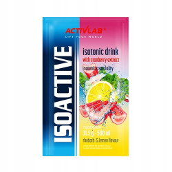 ACTIVLAB ISOACTIV 31,5g IZOTONIK NAWODNIENIE WITAMINY RABARBAR CYTRYNA