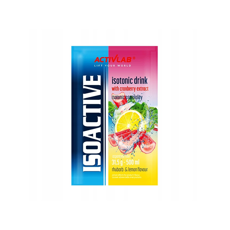 ACTIVLAB ISOACTIV 31,5g IZOTONIK NAWODNIENIE WITAMINY RABARBAR CYTRYNA