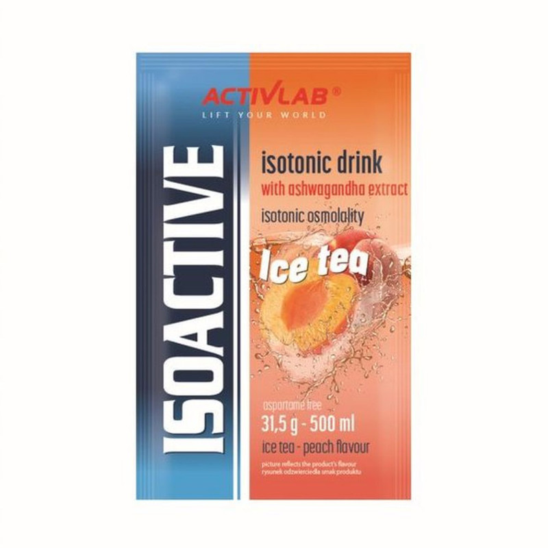 ACTIVLAB ISOACTIV 31,5g IZOTONIK NAWODNIENIE WITAMINY MINERAŁY BRZOSKWINIA
