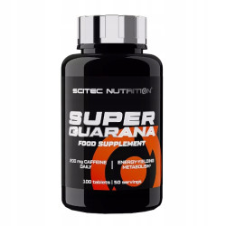 SCITEC NUTRITION SUPER GUARANA NATURALNA ENERGIA POBUDZENIE 100 tabletek