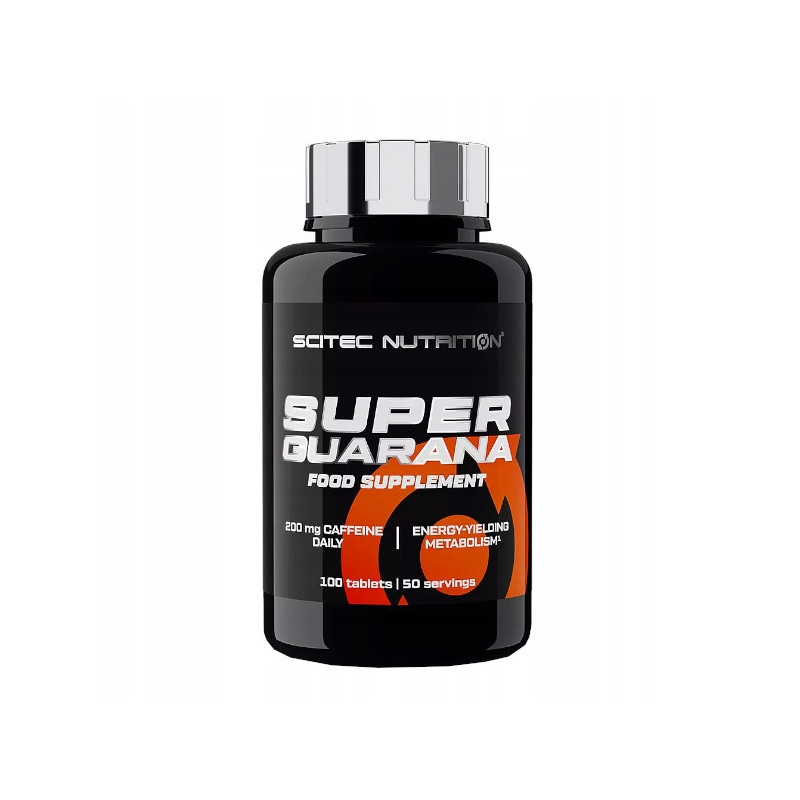 SCITEC NUTRITION SUPER GUARANA NATURALNA ENERGIA POBUDZENIE 100 tabletek
