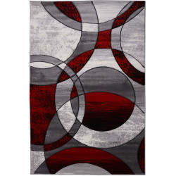 Dywan Cosmic Carving 5031 GREY RED 133x190cm