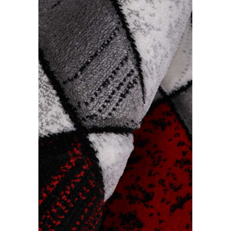 Dywan Cosmic Carving 5031 GREY RED 133x190cm