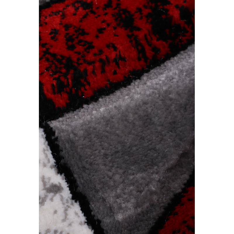 Dywan Cosmic Carving 5031 GREY RED 133x190cm