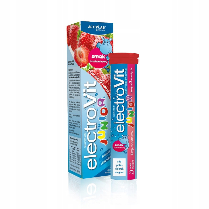 ACTIVLAB ELECTROVIT JUNIOR ELEKTROLITY DLA DZIECI MAGNEZ POTAS 20 TABLETEK