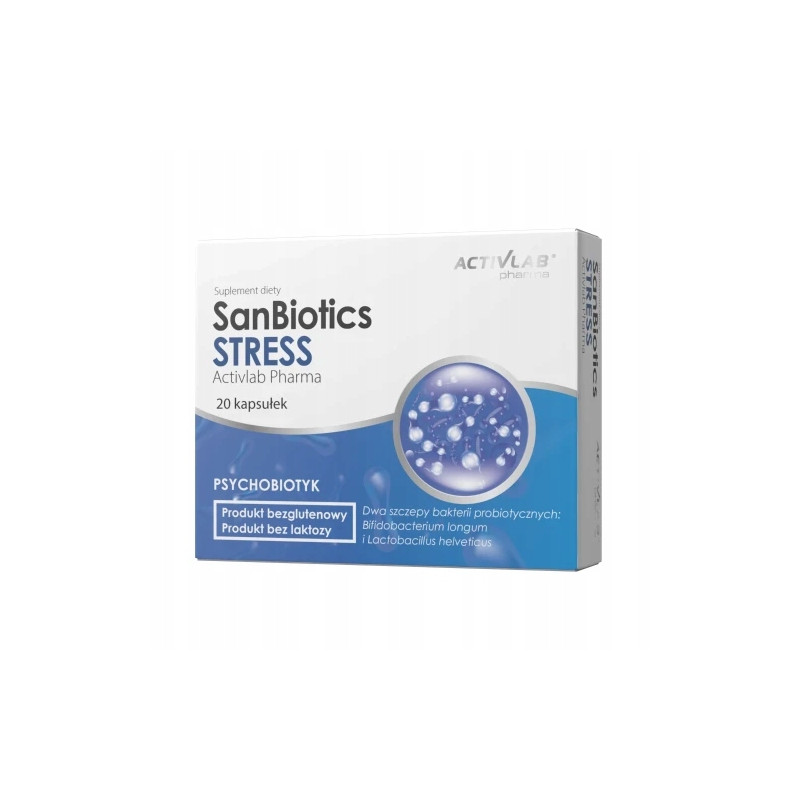 ACTIVLAB SANBIOTICS STRESS PROBIOTYK NA STRESS TRAWIENIE JELITA 20CAPS