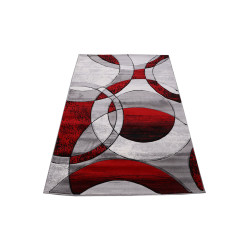 Dywan Cosmic Carving 5031 GREY RED 133x190cm