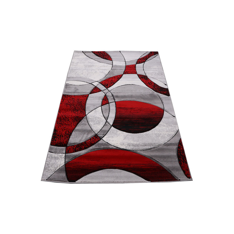 Dywan Cosmic Carving 5031 GREY RED 133x190cm