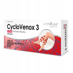 ACTIVLAB CYCLOVENOX 3 ZMĘCZONE NOGI KRĄŻENIE ŻYLAKI HESPARYDYNA WITAMINA C