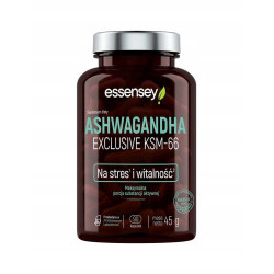 ESSENSEY ASHWAGANDHA EXCLUSIVE KSM-66 STRES KORTYZOL RELAKS SPOKÓJ SEN ESSENSEY ASHWAGANDHA EXCLUSIVE KSM-66 STRES KORTYZOL RELAKS SPOKÓJ SEN