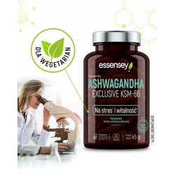 ESSENSEY ASHWAGANDHA EXCLUSIVE KSM-66 STRES KORTYZOL RELAKS SPOKÓJ SEN ESSENSEY ASHWAGANDHA EXCLUSIVE KSM-66 STRES KORTYZOL RELAKS SPOKÓJ SEN