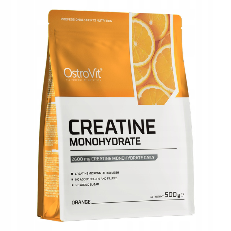 OSTROVIT MONOHYDRAT KREATYNY CREATINE MONO 500g SIŁA MASA MOC POMPA ORANGE