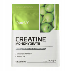 OSTROVIT MONOHYDRAT KREATYNY CREATINE MONO 500g SIŁA MASA MOC POMPA JABŁKO