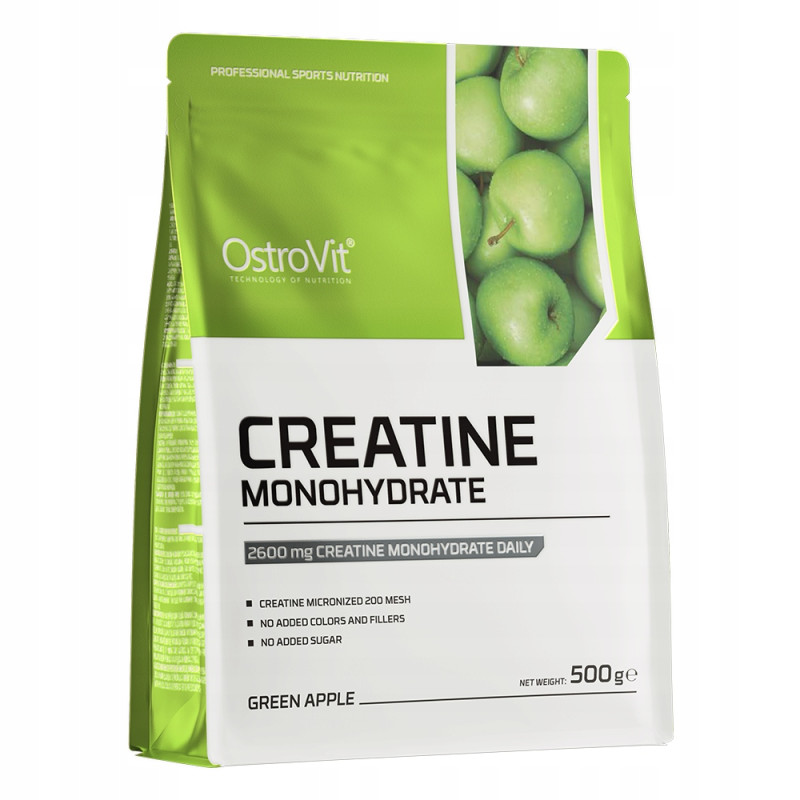 OSTROVIT MONOHYDRAT KREATYNY CREATINE MONO 500g SIŁA MASA MOC POMPA JABŁKO OSTROVIT MONOHYDRAT KREATYNY CREATINE MONO 500g SIŁA MASA MOC POMPA JABŁKO