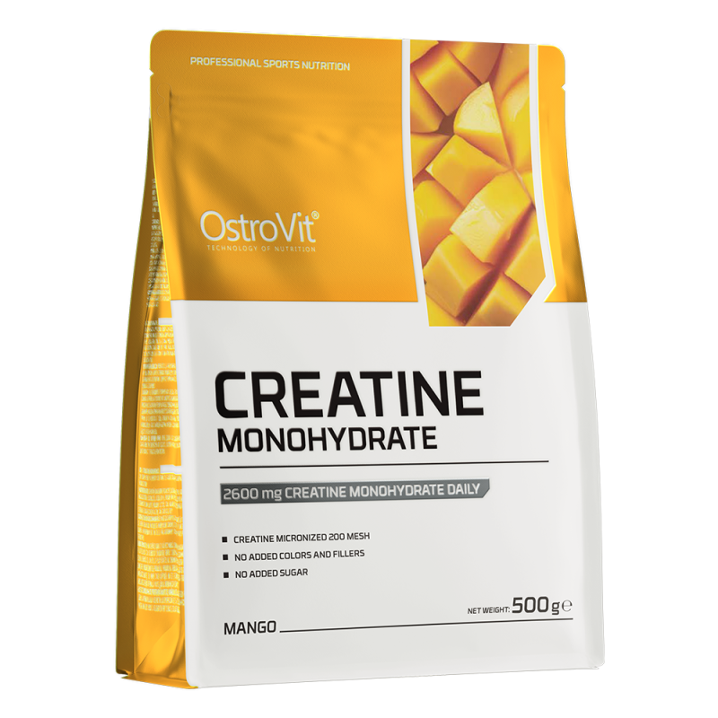 OSTROVIT MONOHYDRAT KREATYNY CREATINE MONO 500g SIŁA MASA MOC POMPA MANGO