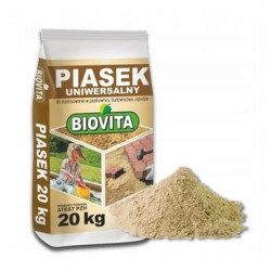 Piasek Uniwersalny Płukany Biovita Sztuczna Trawa Ogród Atest PZH 20 kg