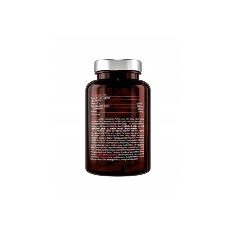 ESSENSEY GUARANA + KOFEINA 90cap MOCNY EXTRAKT POBUDZENIE SKUPIENIE MOC