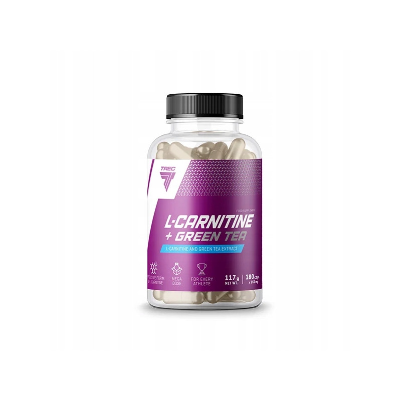 TREC L-CARNITINE + GREEN TEA KARNITYNA SPALACZ FAT TRANSPORTER 180 kapsułek TREC L-CARNITINE + GREEN TEA KARNITYNA SPALACZ FAT TRANSPORTER 180 kapsułek