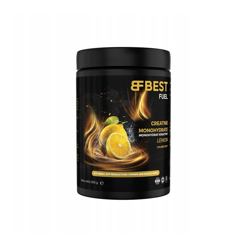 Best Fuel Creatine Monohydrate Monohydrat kreatyny Masa 500g - cytrynowy