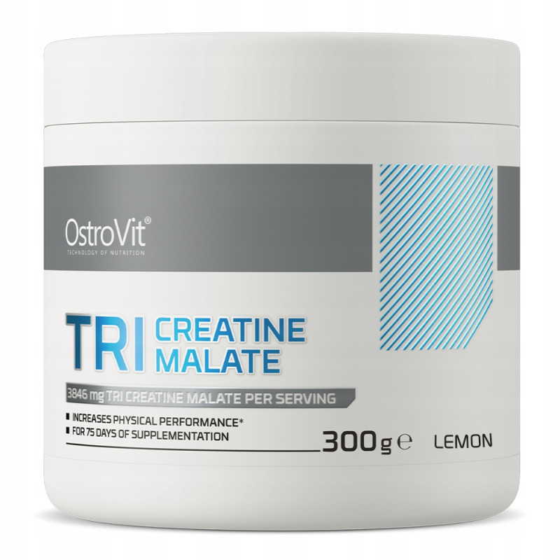 OSTROVIT TRI-CREATINE MALATE KREATYNA JABŁCZAN KREATYNY TCM 300g cytrynowy