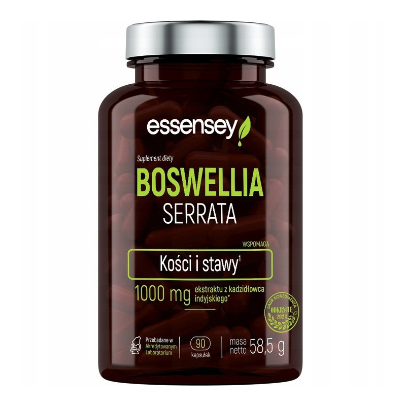 ESSENSEY BOSWELLIA KADZIDŁOWIEC STAWY KOŚCI STAN ZAPALNY FLEX WIĘZADŁA