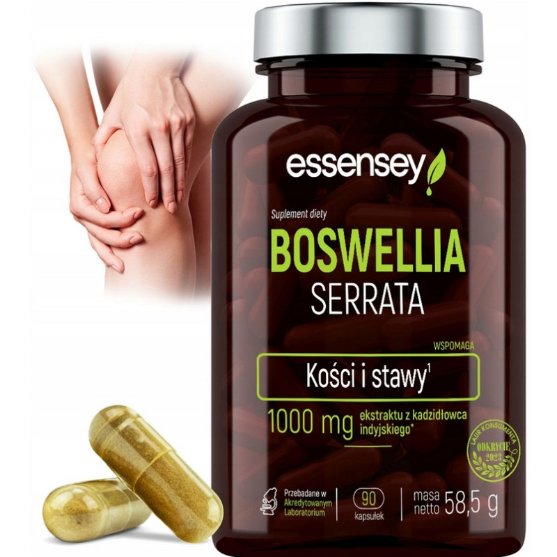 ESSENSEY BOSWELLIA KADZIDŁOWIEC STAWY KOŚCI STAN ZAPALNY FLEX WIĘZADŁA