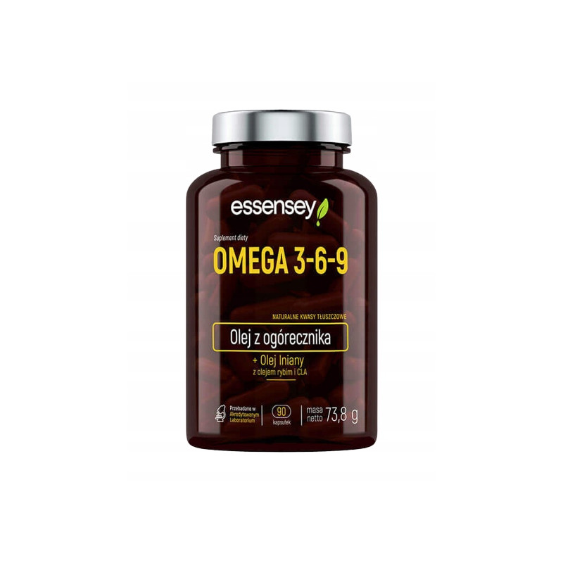 OMEGA 3-6-9 KWASY TŁUSZCZOWE DHA EPA ALA CLA GLA OLEJ LNIANY WITAMINY 90C OMEGA 3-6-9 KWASY TŁUSZCZOWE DHA EPA ALA CLA GLA OLEJ LNIANY WITAMINY 90C