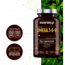 OMEGA 3-6-9 KWASY TŁUSZCZOWE DHA EPA ALA CLA GLA OLEJ LNIANY WITAMINY 90C OMEGA 3-6-9 KWASY TŁUSZCZOWE DHA EPA ALA CLA GLA OLEJ LNIANY WITAMINY 90C