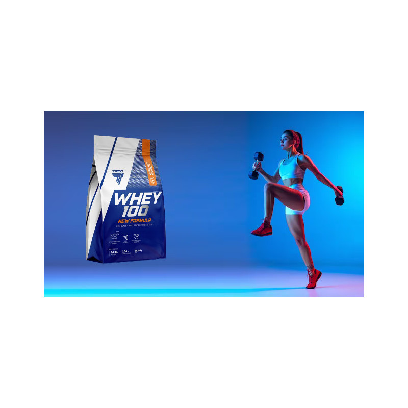 TREC WHEY 100 NEW FORMULA 700g BIAŁKO WPC PROTEIN BCAA EAA GLUTAMINA WPI