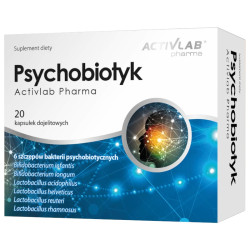 ACTIVLAB PSYCHOBIOTYK 20k PROBIOTYK DOPAMINANA SEROTONINA SZCZEPY BAKTERII ACTIVLAB PSYCHOBIOTYK 20k PROBIOTYK DOPAMINANA SEROTONINA SZCZEPY BAKTERII