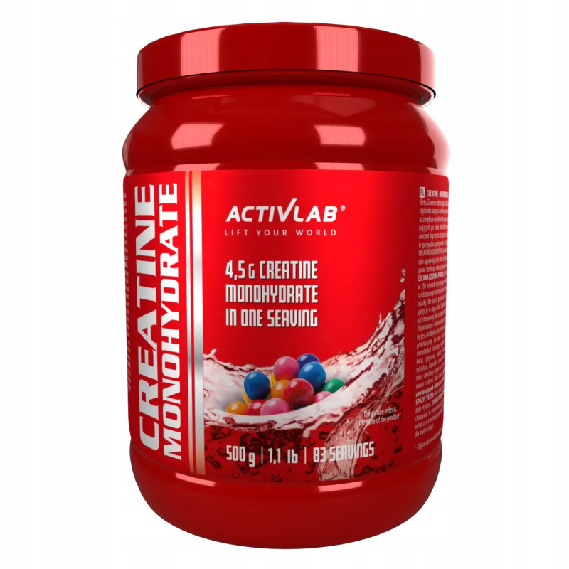 ACTIVLAB CREATINE MONOHYDRATE 500g MONO SIŁA SUCHA MASA POMPA WYTRZYMAŁOŚĆ