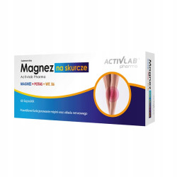 ACTIVLAB PHARMA MAGNEZ NA SKURCZE POTAS WITAMINA B6 ZMĘCZNIE REGENERACJA