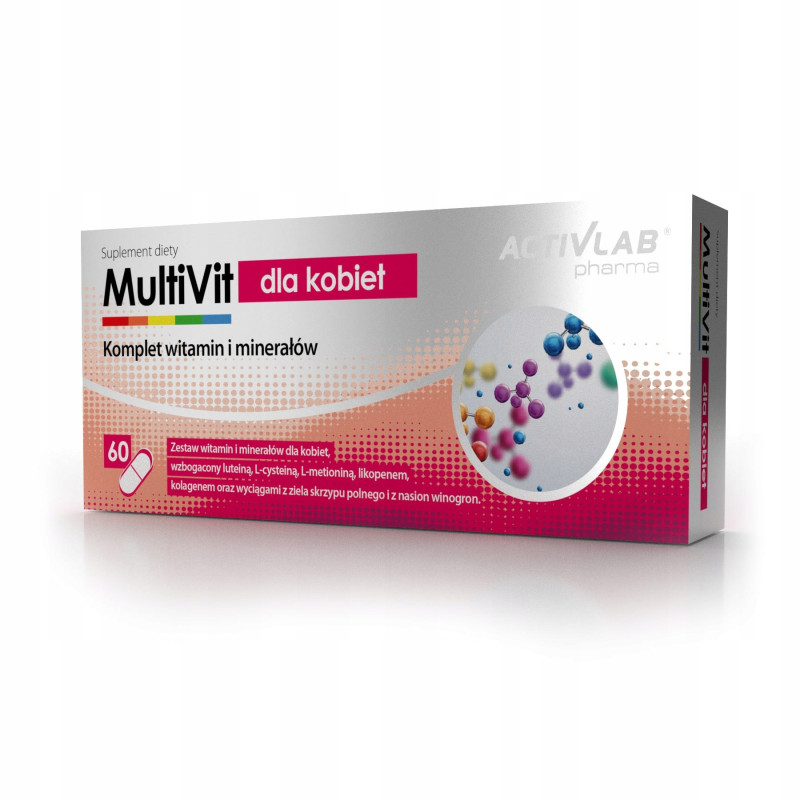 ACTIVLAB PHARMA MULTIVID DLA KOBIET WITAMINY MINERAŁY ODPORNOŚĆ ZDROWIE