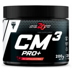 Trec CM3 PRO+ Jabłczan Kreatyna SIŁA MASA WYDOLNOŚĆ POMPA TCM 200 caps