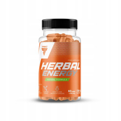 TREC HERBAL ENERGY 60 caps. Pobudzenie Energia GUARANA ŻEŃ-SZEŃ KOFEINA