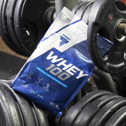 TREC WHEY 100 900g SUPER BIAŁKO WPC 100% SIŁA MASA KONCENTRAT BCAA EAA