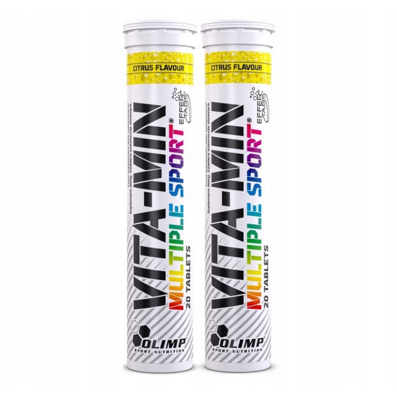 Vita-Min Multiple Sport Effer WITAMINY MINERAŁY MAGNEZ B6 - 2x 20 tab Vita-Min Multiple Sport Effer WITAMINY MINERAŁY MAGNEZ B6 - 2x 20 tab