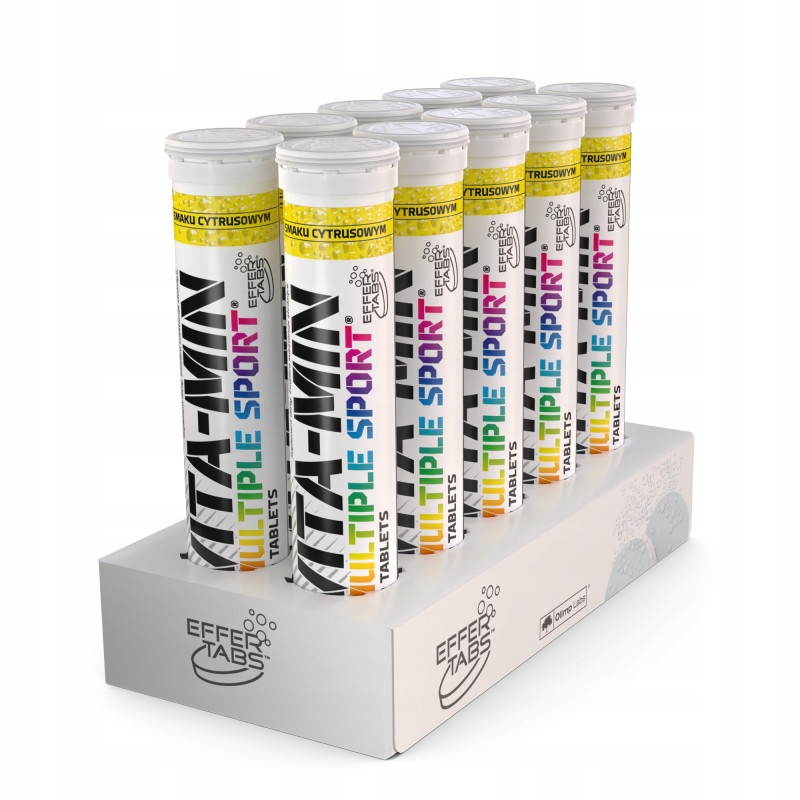 Vita-Min Multiple Sport Effer WITAMINY MINERAŁY MAGNEZ B6 - 2x 20 tab Vita-Min Multiple Sport Effer WITAMINY MINERAŁY MAGNEZ B6 - 2x 20 tab