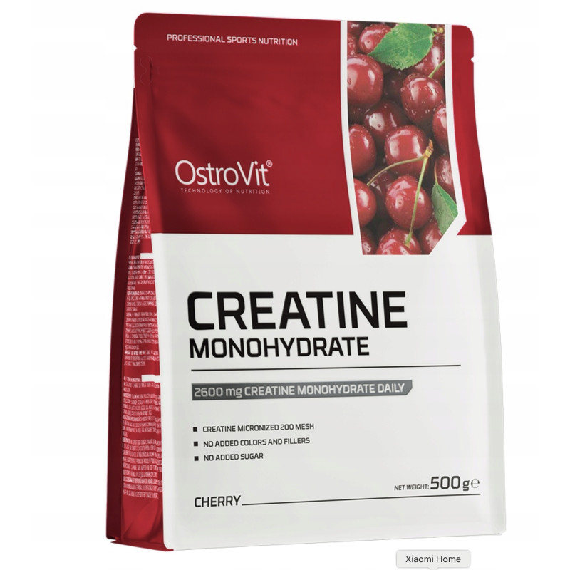 OSTROVIT MONOHYDRAT KREATYNY CREATINE MONO 500g SIŁA MASA MOC POMPA WIŚNIA