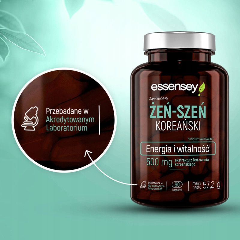 ŻEŃ-SZEŃ KOREAŃSKI 100% CERTYFIKOWANY KORZEŃ MOCNY