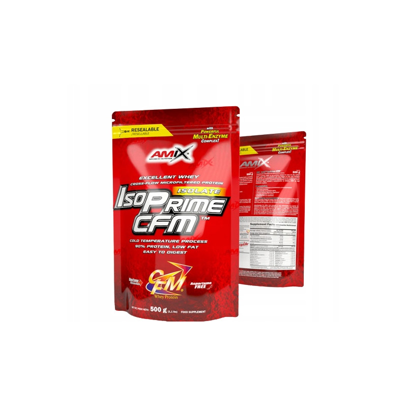 AMIX ISOPRIME CFM 500g BIAŁKO WPI IZOLAT PROTEIN PROTEINY WITAMINY BCAA
