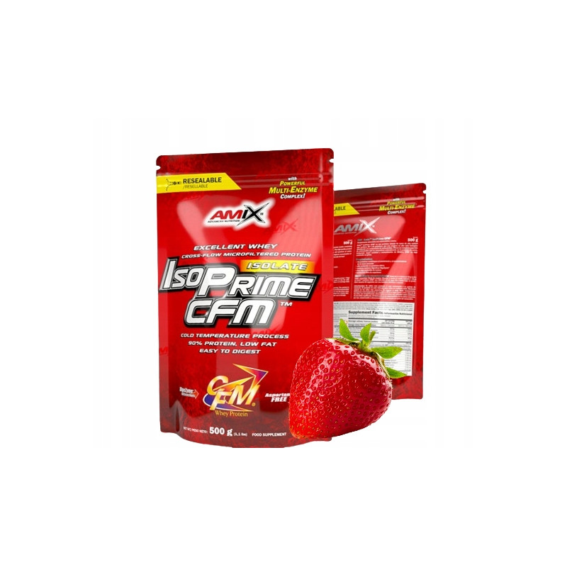 AMIX ISOPRIME CFM 500g BIAŁKO WPI IZOLAT PROTEIN PROTEINY WITAMINY BCAA