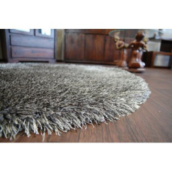 Dywan LOVE SHAGGY koło wzór 93600 taupe koło 120cm