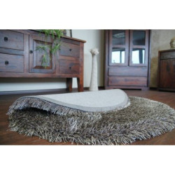 Dywan LOVE SHAGGY koło wzór 93600 taupe koło 120cm Dywan LOVE SHAGGY koło wzór 93600 taupe koło 120cm
