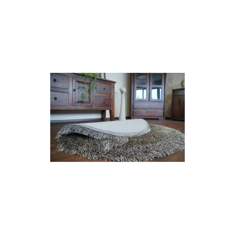 Dywan LOVE SHAGGY koło wzór 93600 taupe koło 120cm Dywan LOVE SHAGGY koło wzór 93600 taupe koło 120cm