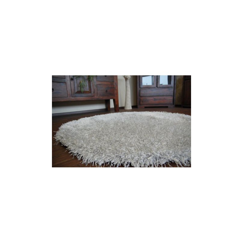 Dywan LOVE SHAGGY koło wzór 93600 srebrny koło 120cm Dywan LOVE SHAGGY koło wzór 93600 srebrny koło 120cm