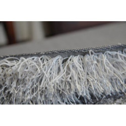 Dywan LOVE SHAGGY koło wzór 93600 srebrny koło 120cm Dywan LOVE SHAGGY koło wzór 93600 srebrny koło 120cm