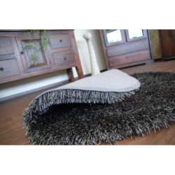 Dywan LOVE SHAGGY koło wzór 93600 czarny koło 120cm